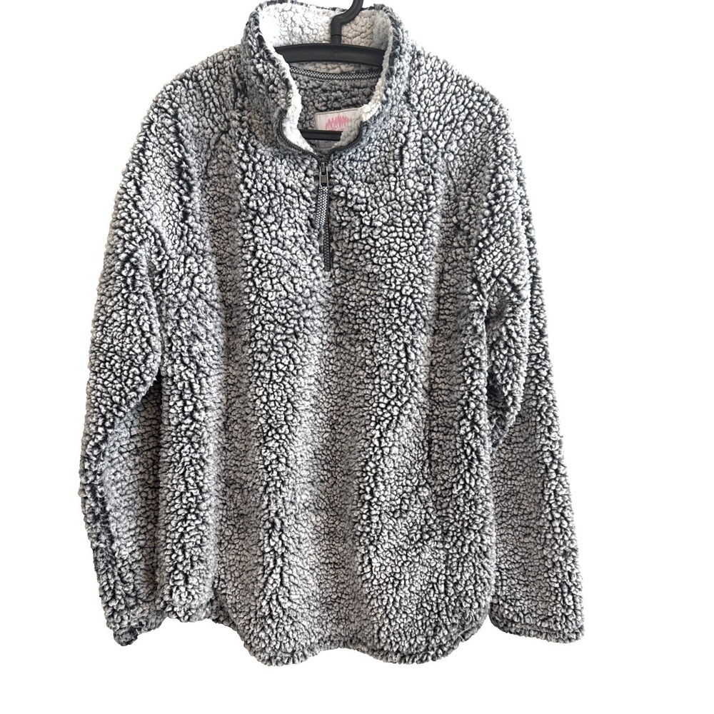 Cozy Sherpa Womens Quarter Zip Fleece Pullover‎ XXL Layers Outdoors Faux Fur
